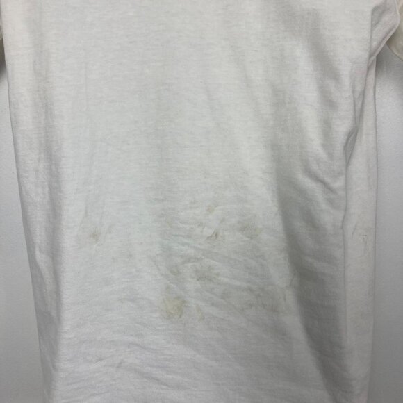 Vintage Champion Northeastern University Ringer T Shirt Large Thrashed 50s 60s - Picture 12 of 12